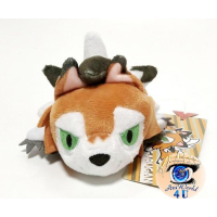 Officiële Pokemon center knuffel, Kuttari Lycanroc wakker 20cm lang 